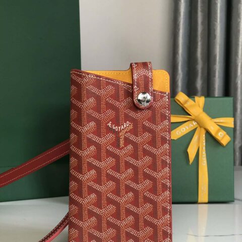 Goyard戈雅MontMartre GM|||手机包020122 酒红色