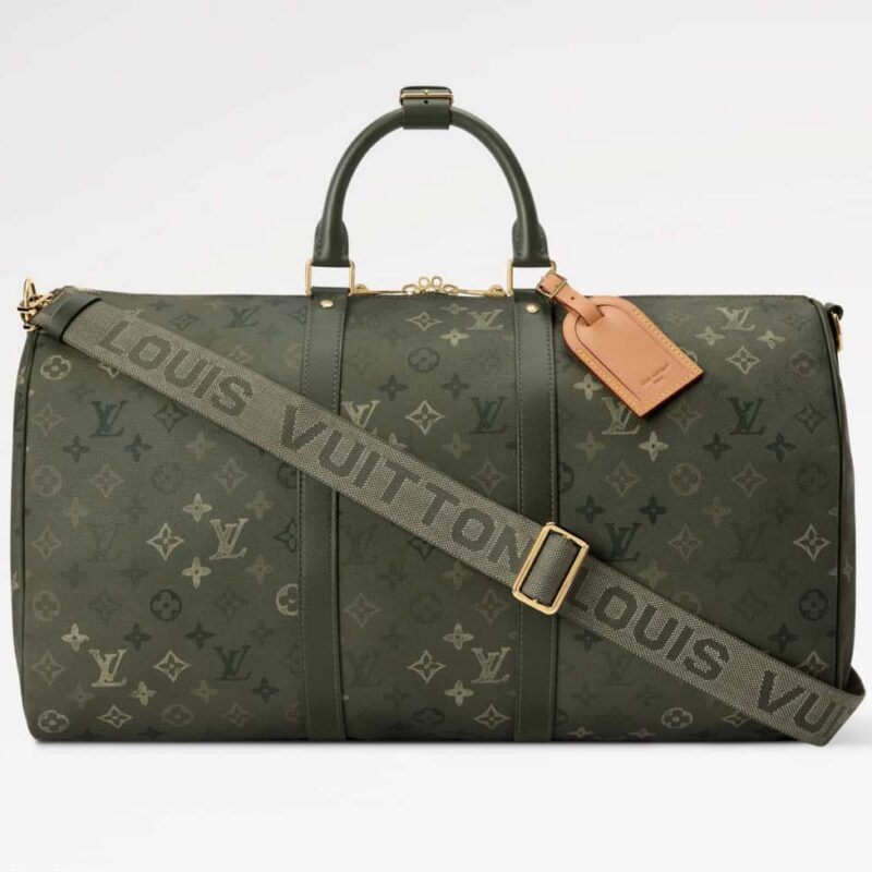 【原单精品】M26959军绿色 50cm旅行袋 KEEPALL BANDOULIÈRE 50 旅行袋