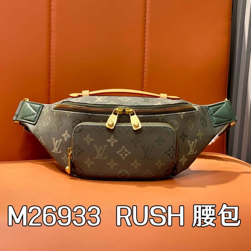【原单精品】M26933军绿色 胸包腰包 RUSH 腰包