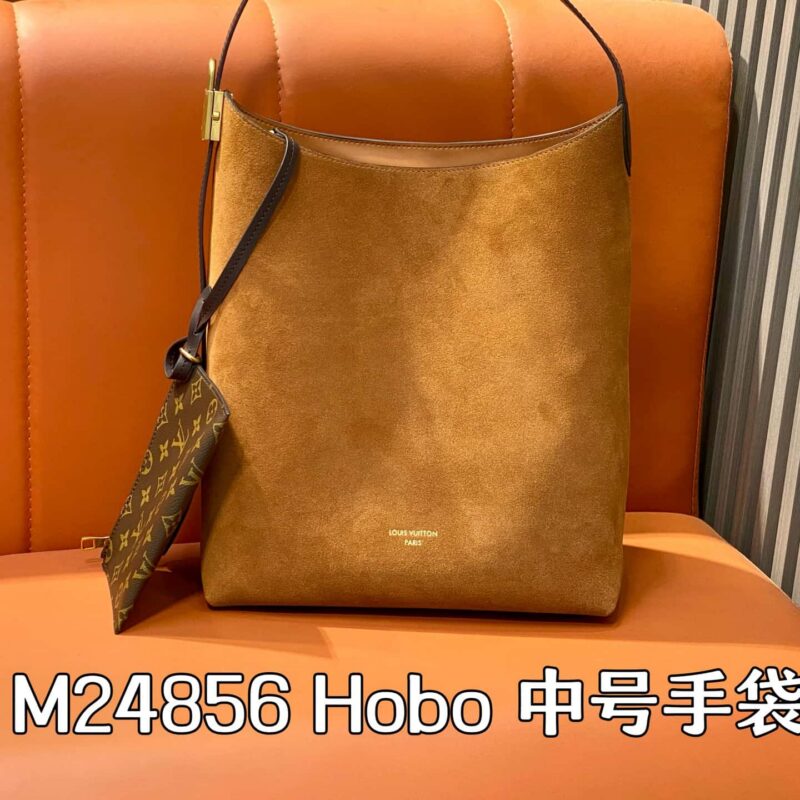 【原单精品】M24856磨砂 M25516全皮中号水桶包Hobo 中号手袋