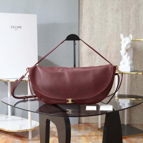 【特级品质 全钢五金】 Soft Triomphe Halfmoon 型号：124142 CELINE 26SPRING 半月包