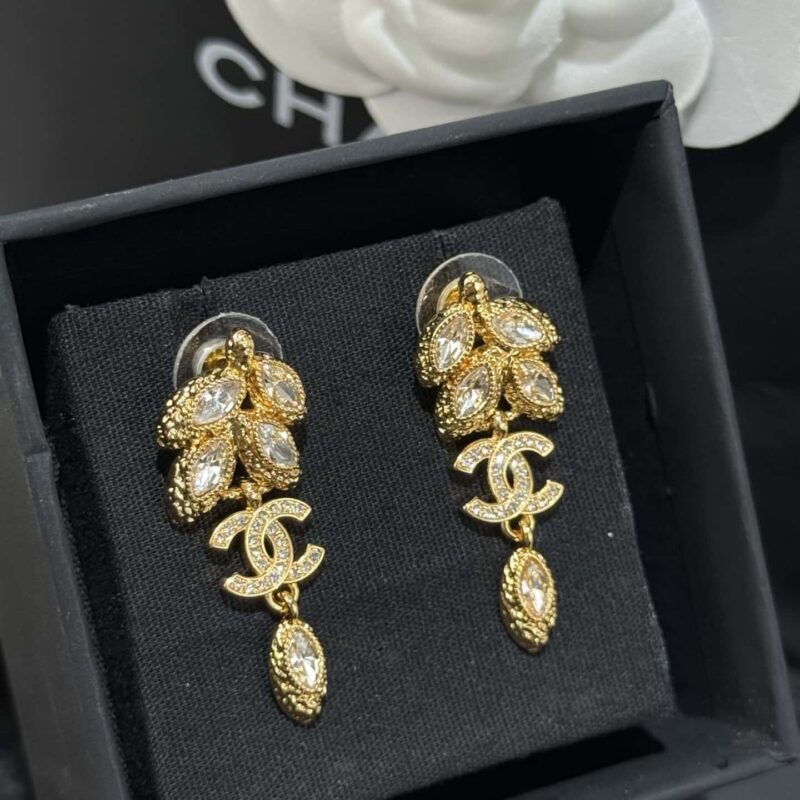 ❗️新品❗️ ☀️新款☑️ 香奈儿双C 26C 金色麦穗马眼耳钉耳环 ☀️