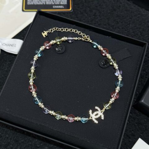 ❗️新品❗️香奈儿项链  ☀️新款☑️ 香奈儿Chanel 26C 双c彩色水晶项链 ☀️