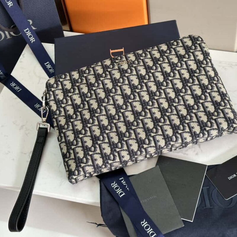 Dior迪奥OBLIQUE手拿包【配专柜正品黑盒】 型号：2OBCA2510