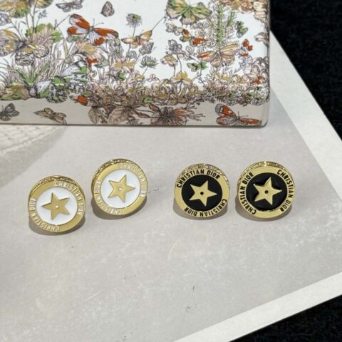❗️❗️新品❗️迪奥耳钉  ☀️新款☑️ 迪奥DIOR 五角星圆形耳钉耳环 ☀️