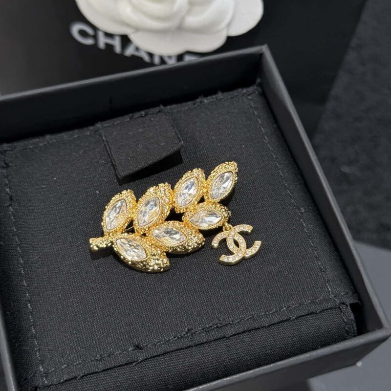 ❗️新品❗️ ☀️新款☑️ 香奈儿双C 26C 金色麦穗马眼钻胸针 ☀️