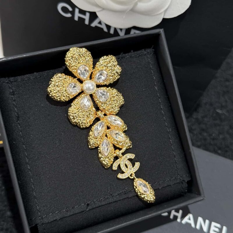 ❗️新品❗️ ☀️新款☑️ 香奈儿双C 26C 金色麦穗马眼钻胸针 ☀️
