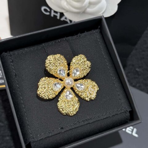 ❗️新品❗️ ☀️新款☑️ 香奈儿双C 26C 金色麦穗马眼钻胸针 ☀️