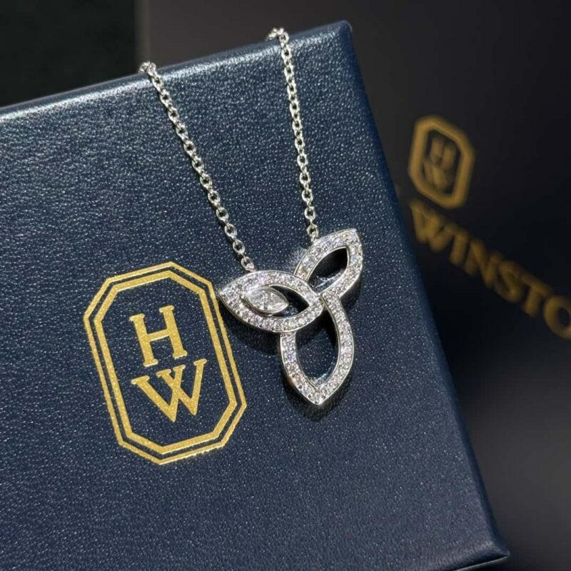 HARRY WINSTON  HW海瑞温时顿 Lily Cluster系列三叶草项链