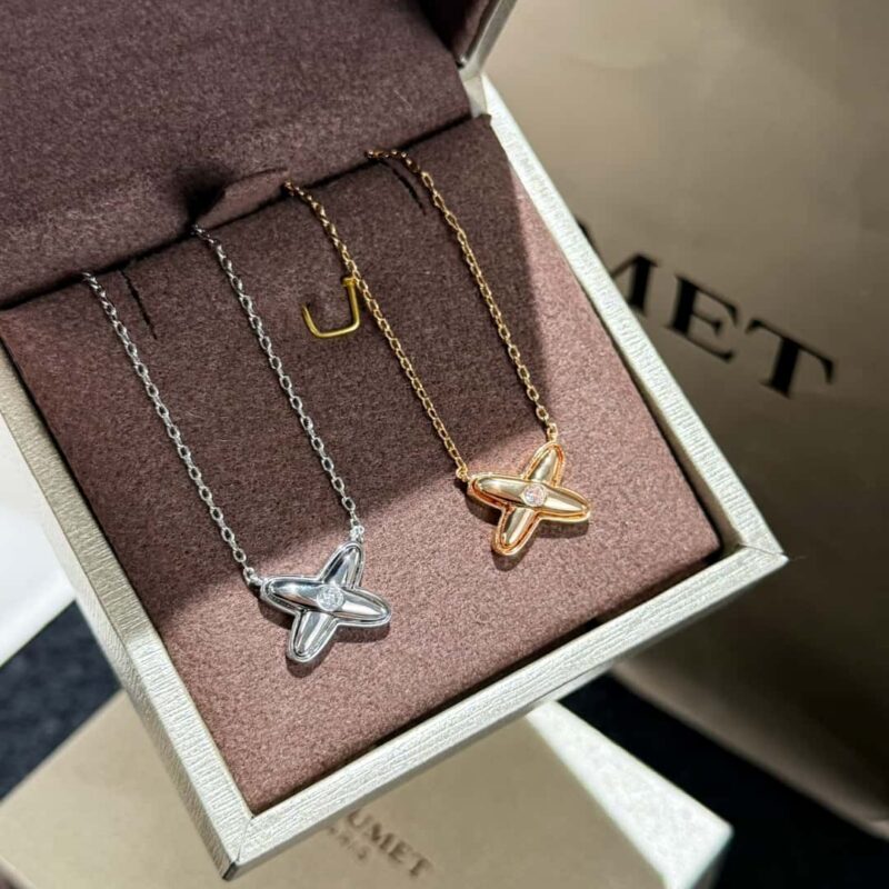 尚美交叉项链（CHAUMET）一生系列欢·缘玫瑰金或白金项链