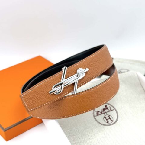 ❤️ H Noue Belt-Togo-38MM ❤️ 爱马仕（Hermès）男款腰带