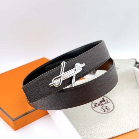 ❤️ H Noue Belt-Togo-38MM ❤️ 爱马仕（Hermès）男款腰带