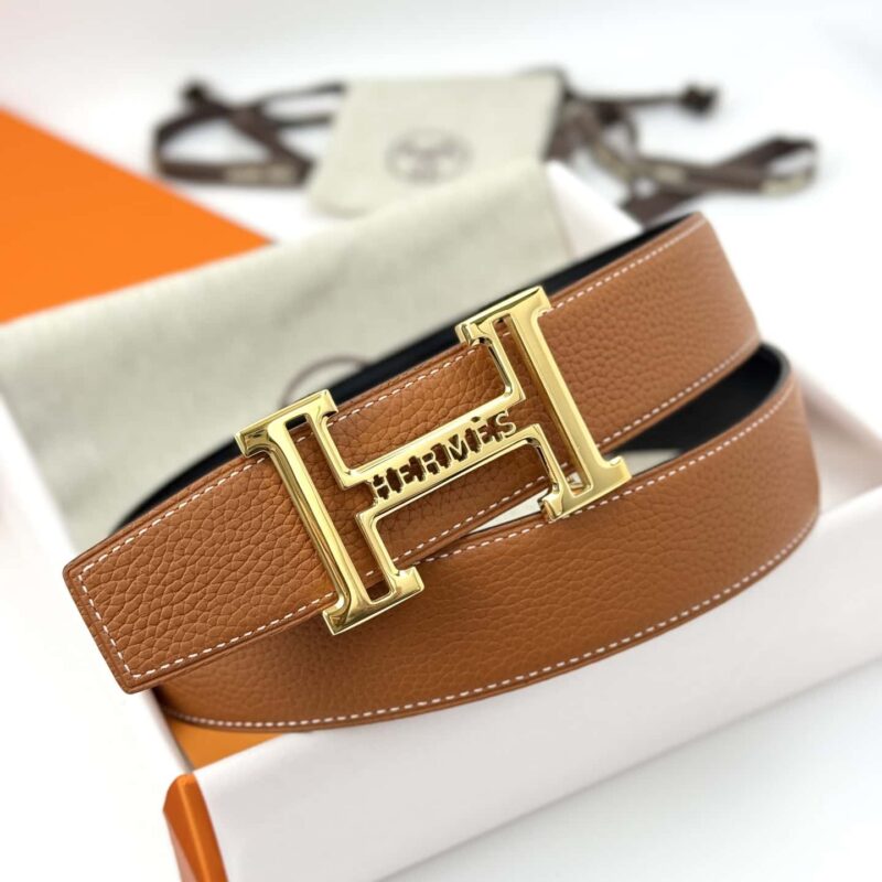 ❤️ H Noue Belt-Togo-38MM ❤️ 爱马仕(Hermès)男款腰带