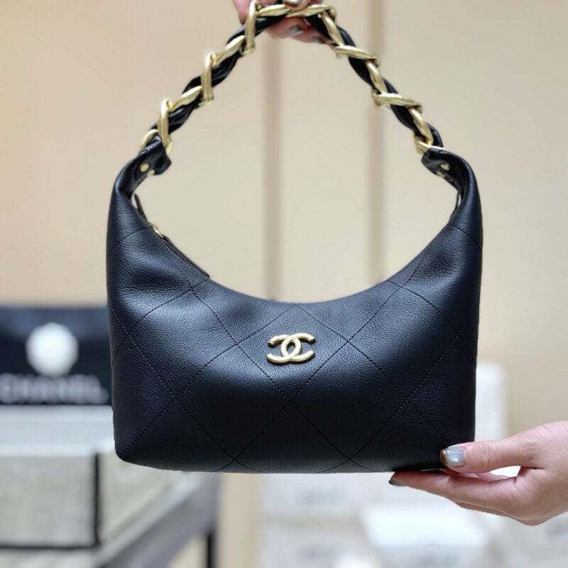 CHANEL 25K 粗链条 腋下hobo包👜AS5837
