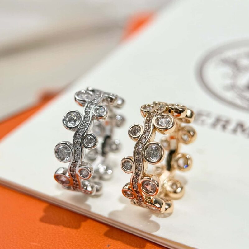 ❗️新品❗️ ☀️原单货 ☀️爱马仕HERMES满钻花藤戒指 ☀️