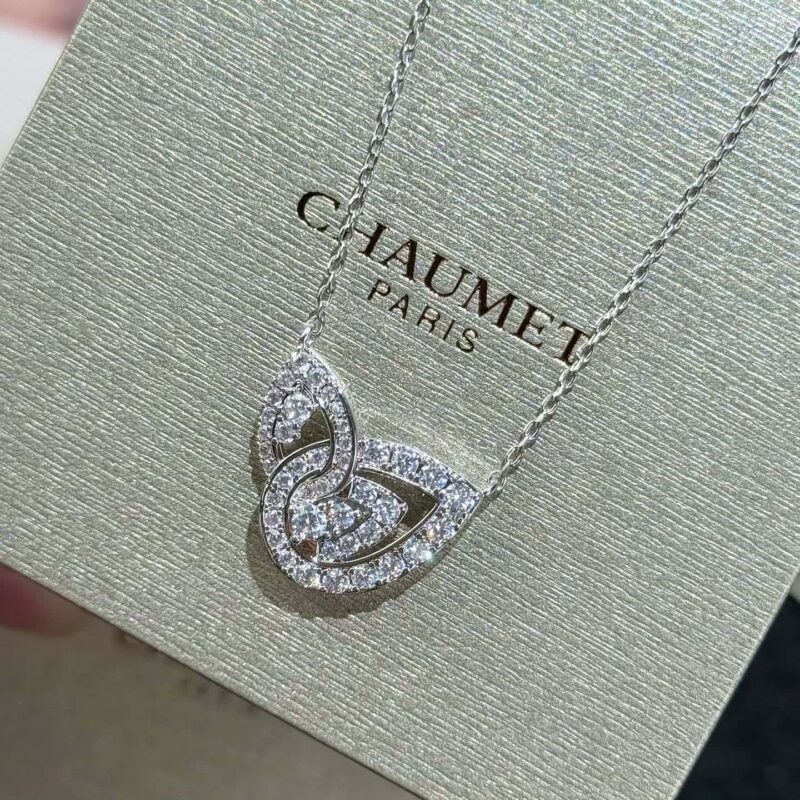 ❗️新款❗️ ☀️尚美巴黎 CHAUMET新款约瑟芬皇后系列比翼•和鸣双水滴💧项链 ☀️