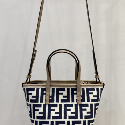 FENDI 新品 mini roll，经典双F布料Logo和同色系色皮革 款号8655A兰