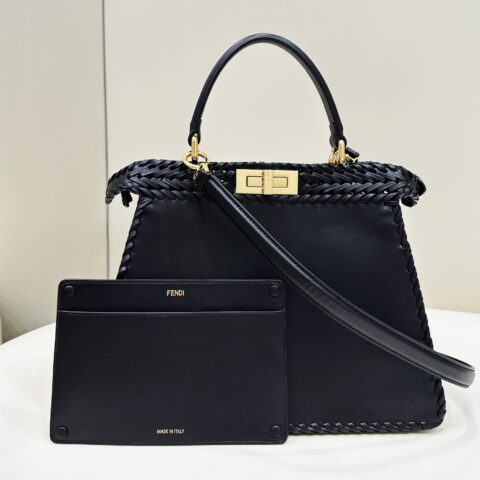 FENDI  Peekaboo ISeeU全新系列全皮编织款 款号80138