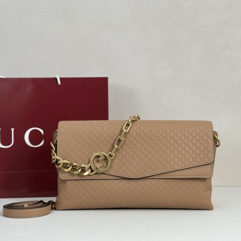 GUCCI 专柜品质，顶级原单货，实物实拍！款号857362棕褐压花