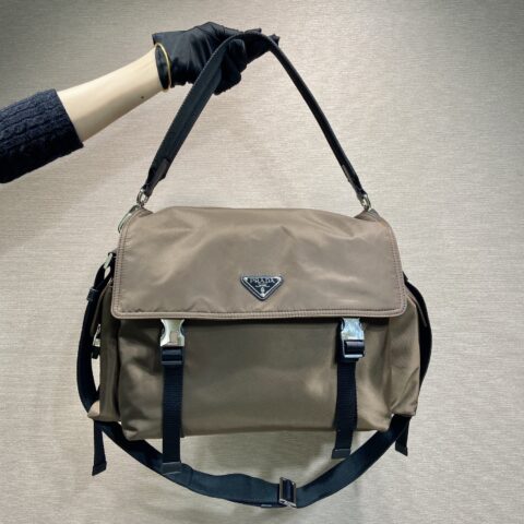 PRADA  新品邮包 2VD082赭褐色