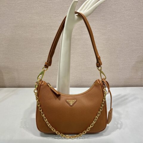 PRADA  升级版Hobo🎉1BC204十字纹