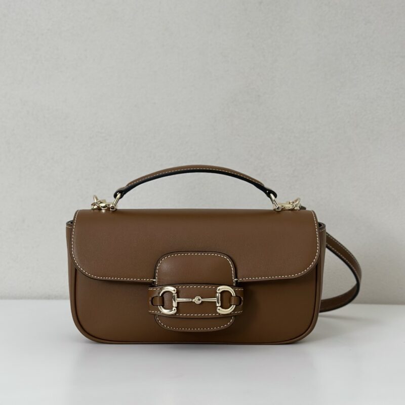 GUCCI 专柜品质，顶级原单货，实物实拍！款号815206棕色全皮