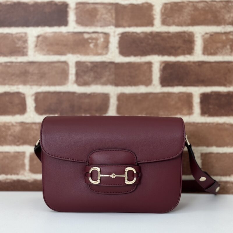 GUCCI 专柜品质，顶级原单货，实物实拍！款号815178酒红全皮